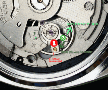 Hướng dẫn tự chỉnh đồng hồ cơ nhanh chậm