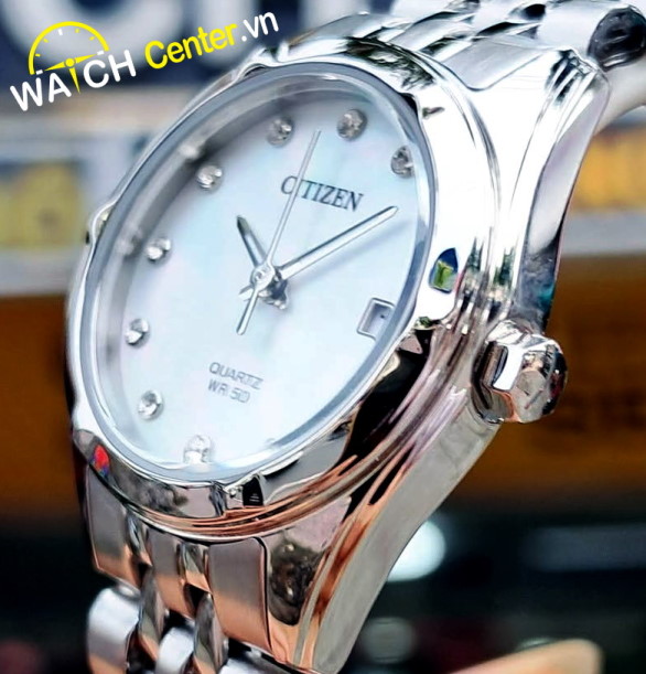 Citizen Nữ Japan, khảm ngọc trai, đính đá EU6050-59D - Ảnh 2