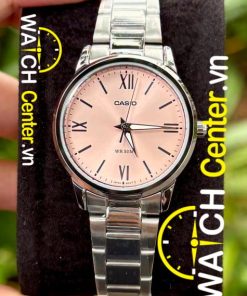 CASIO Nữ Japan mặt hồng, chống nước 50m LTP-1303DD-4A
